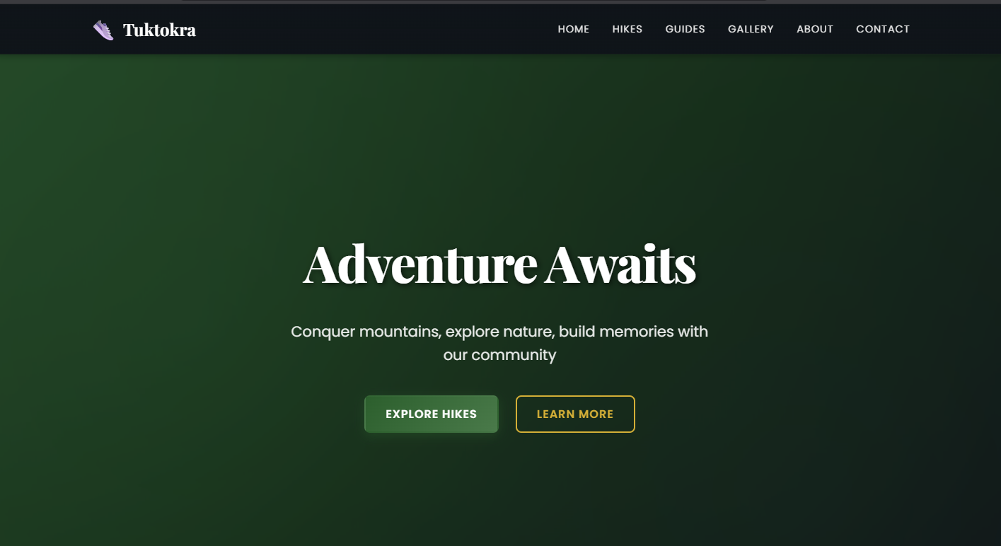 Tuktokra Hiking Website